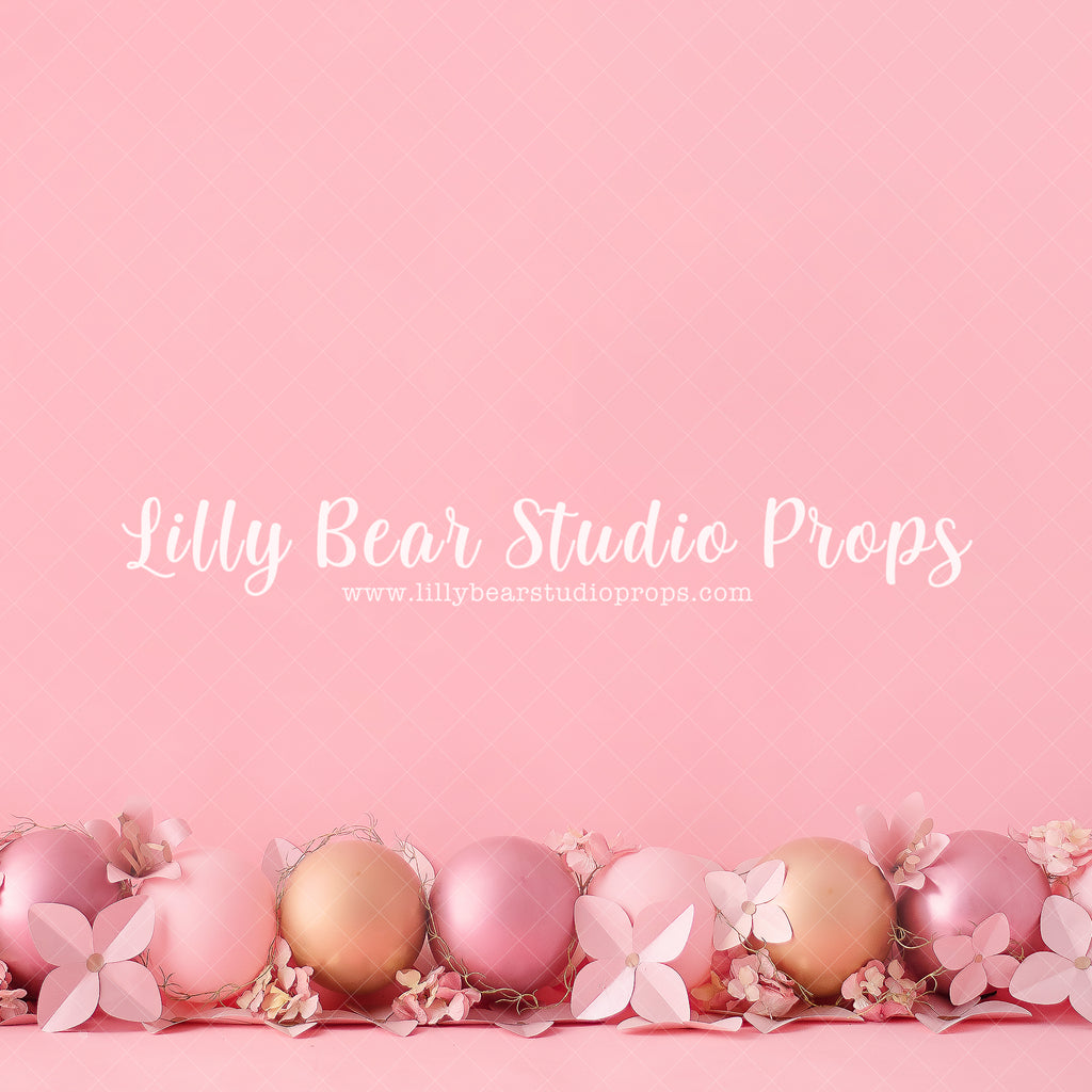 Pink Floral Fun - Lilly Bear Studio Props, cake smash, floral pink, gold, gold balloons, pastel, pastel balloons, pastel pink, pink and gold, pink and gold balloons, pink balloons, pink blast, pink burst, pink floral