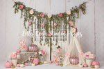 Pink Pumpkin Boho by Zazz Photography sold by Lilly Bear Studio Props, balloon arch - balloon garland - balloons - barn