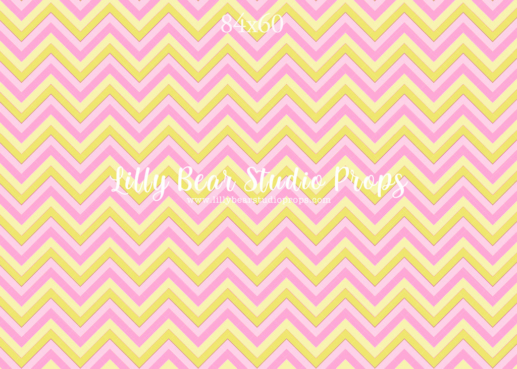Pink & Yellow Chevron by Jessica Ruth Photography sold by Lilly Bear Studio Props, chevron - hand painted - pattern - p
