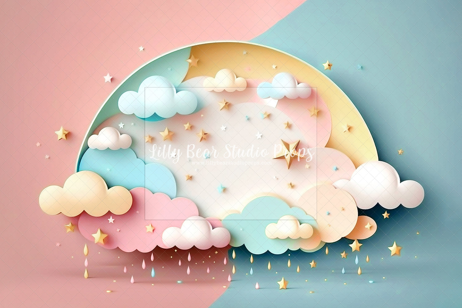 Pink & Blue Twinkle Star