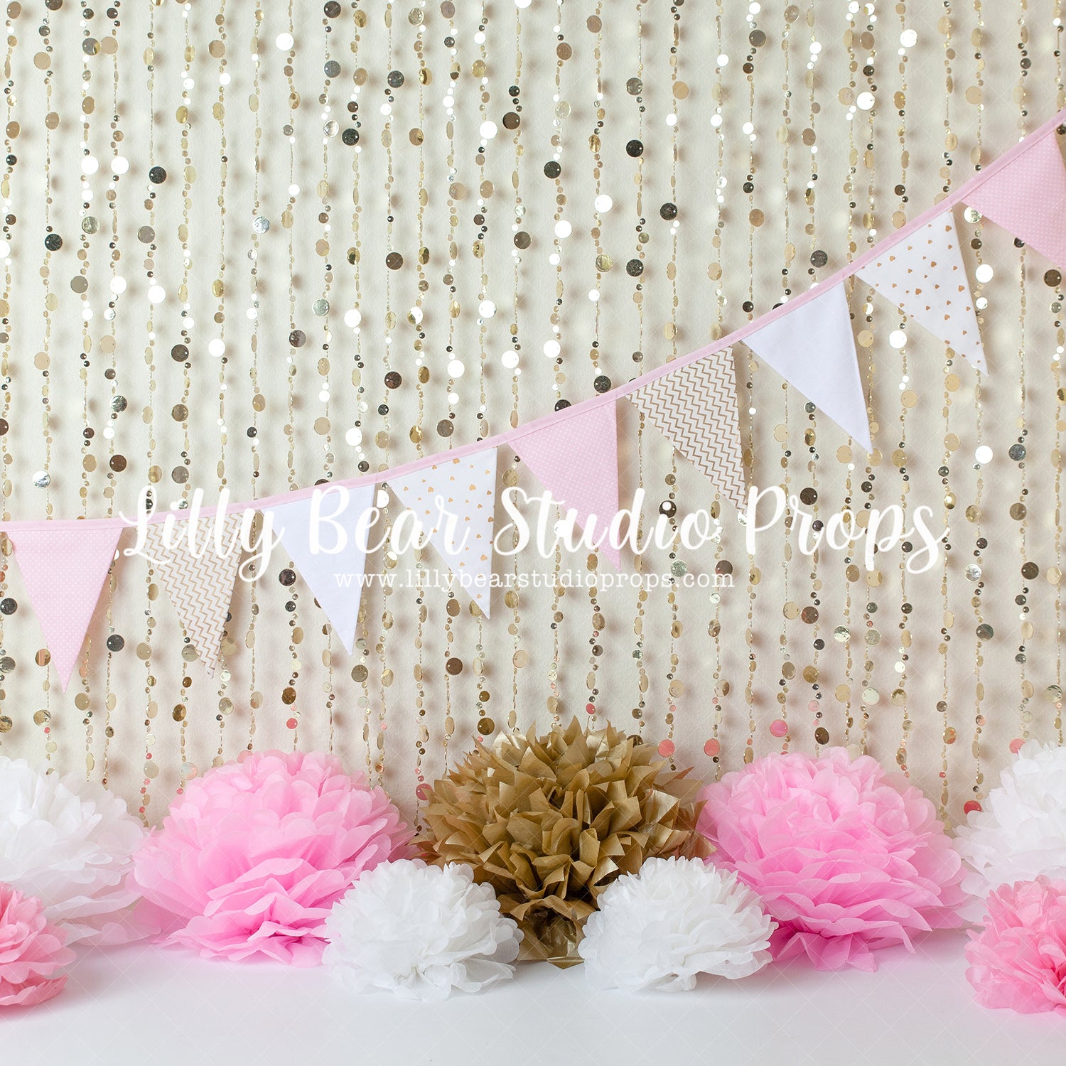 Pink & Gold by Jessica Ruth Photography sold by Lilly Bear Studio Props, flowers - girl - girls - girls birthday - gold