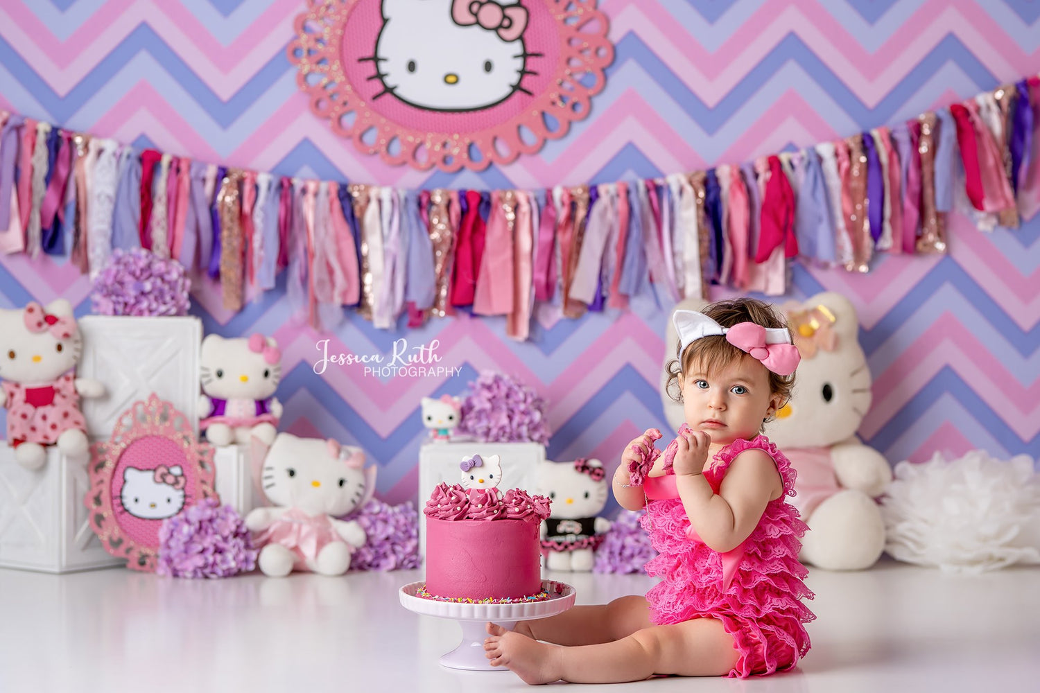 Pink & Purple Chevron by Jessica Ruth Photography sold by Lilly Bear Studio Props, chevron - hand painted - pattern - p