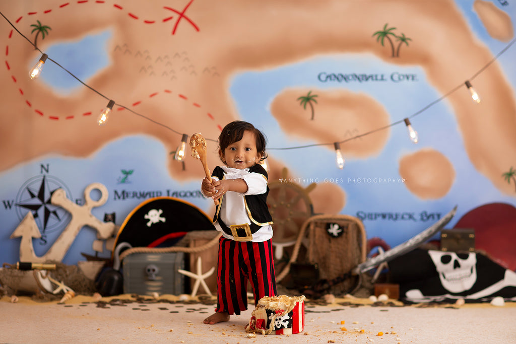 Pirate Map by Jessica Ruth Photography sold by Lilly Bear Studio Props, cave - compass - map - maps - mermaid lagoon