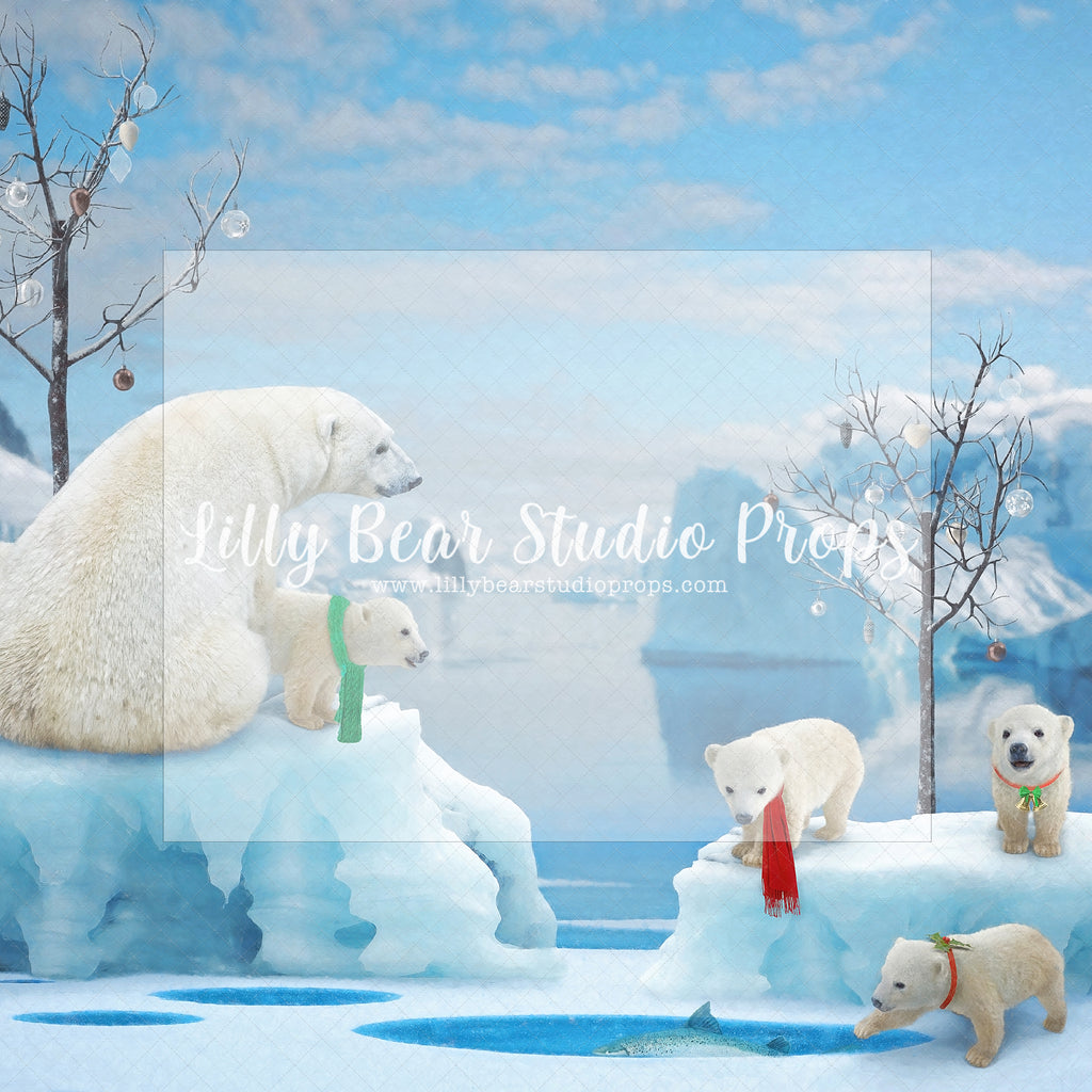 Polar Bear Christmas - Lilly Bear Studio Props, christmas, Cozy, Decorated, Festive, Giving, Holiday, Holy, Hopeful, Joyful, Merry, Peaceful, Peacful, Red & Green, Seasonal, Winter, Xmas, Yuletide