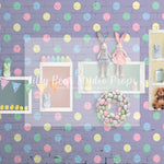 Polka Dot Bunny Wall-Purple - Lilly Bear Studio Props, bunnies, bunny, easter, easter backdrop, easter bunny, easter doors, easter egg, easter flowers, easter mini, FABRICS, happy easter, some bunnies one, some bunny is one, some bunny's one, spring bunny
