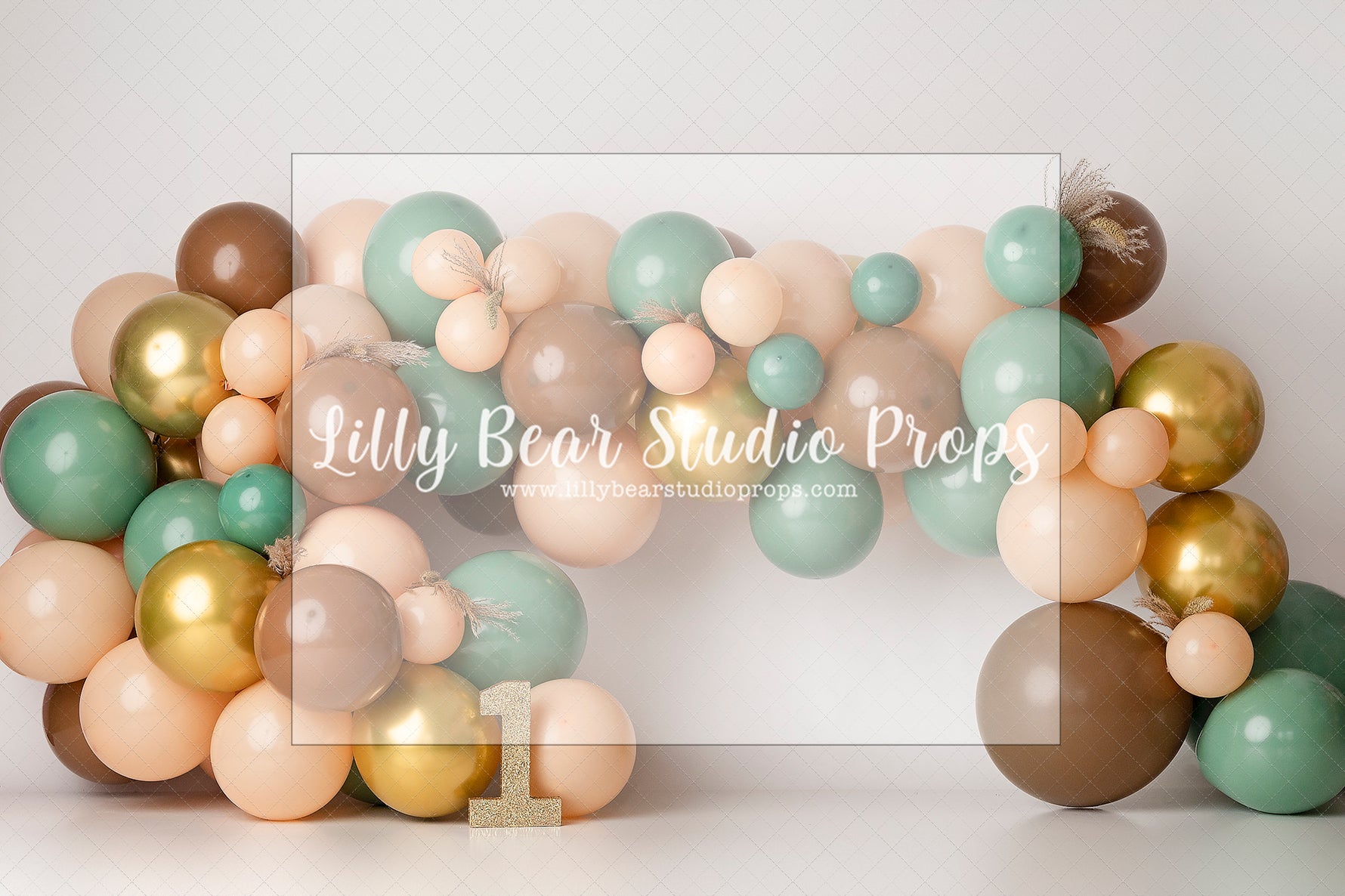 Pompass Boho - Lilly Bear Studio Props, boho, boho garland, brown balloons, FABRICS, gold, gold one, Pampas, pampas grass