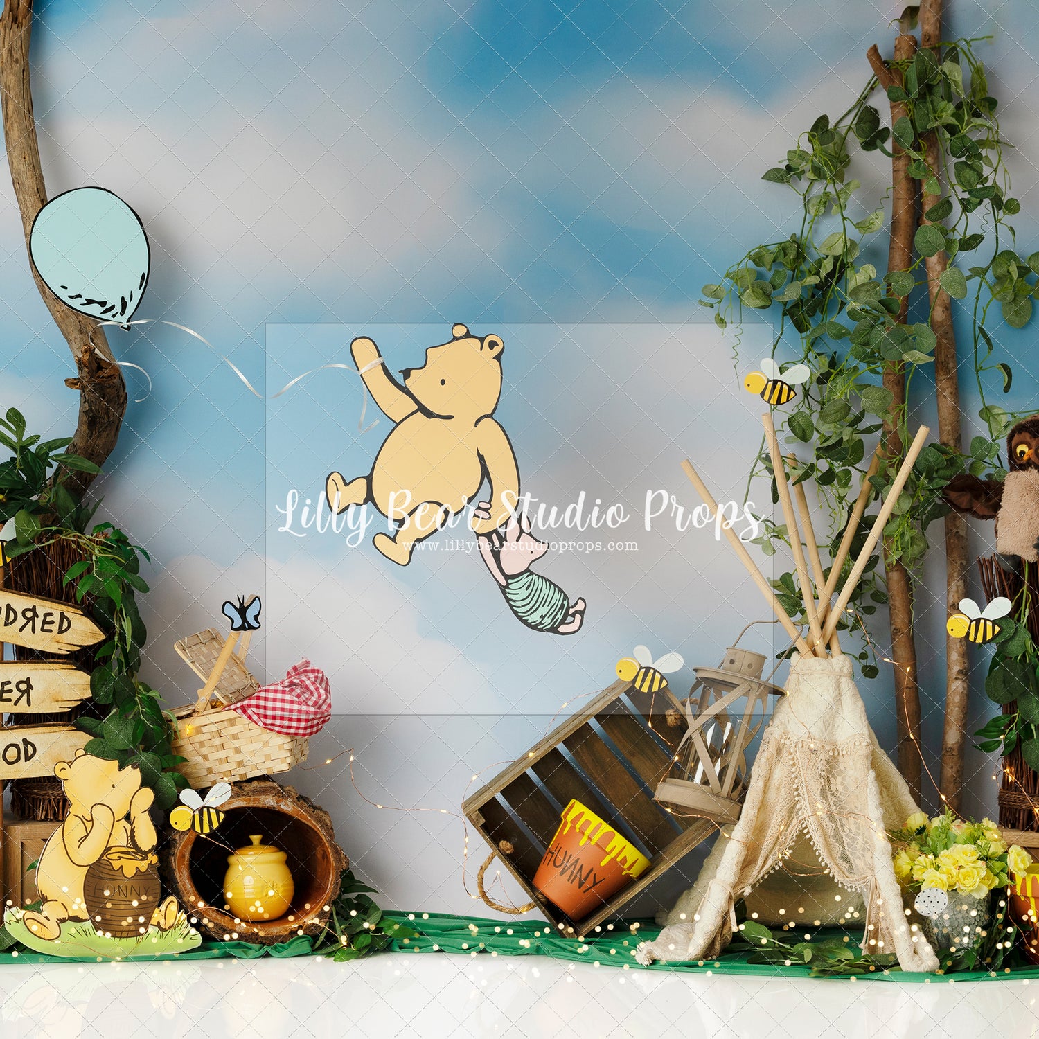 Pooh Bear in Flight