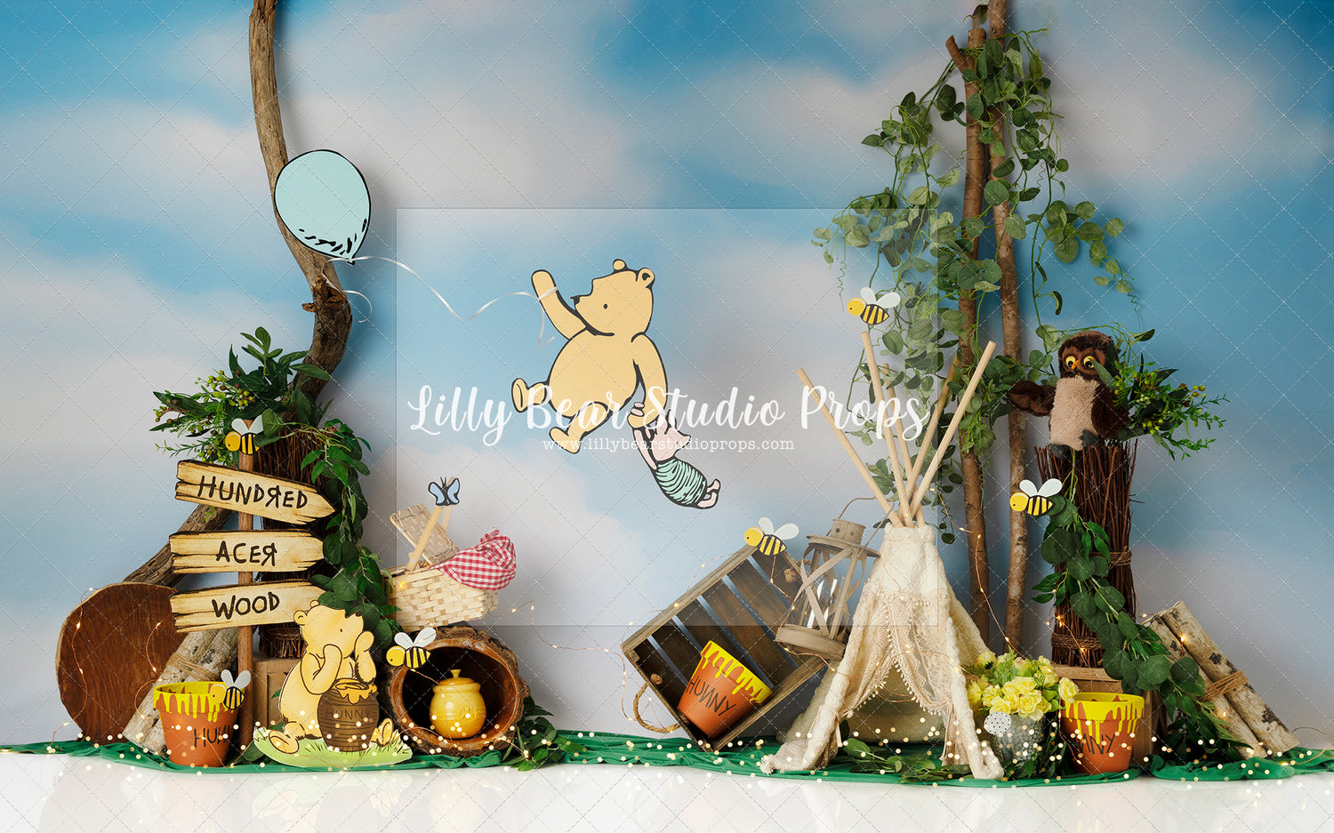 Pooh Bear in Flight