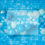 Pool Balloons - Lilly Bear Studio Props, beach ball, beach water, beach water wave, beach waves, flip flop, glistening water, rubber duck, shimmer water, shiny water, surf board, water, water waves, waves
