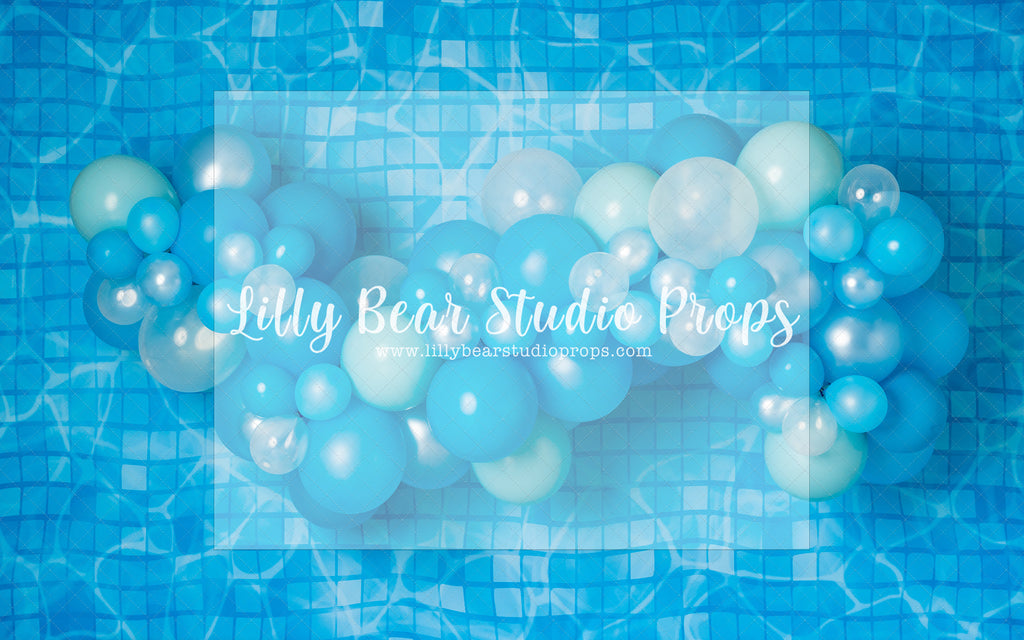 Pool Balloons - Lilly Bear Studio Props, beach ball, beach water, beach water wave, beach waves, flip flop, glistening water, rubber duck, shimmer water, shiny water, surf board, water, water waves, waves