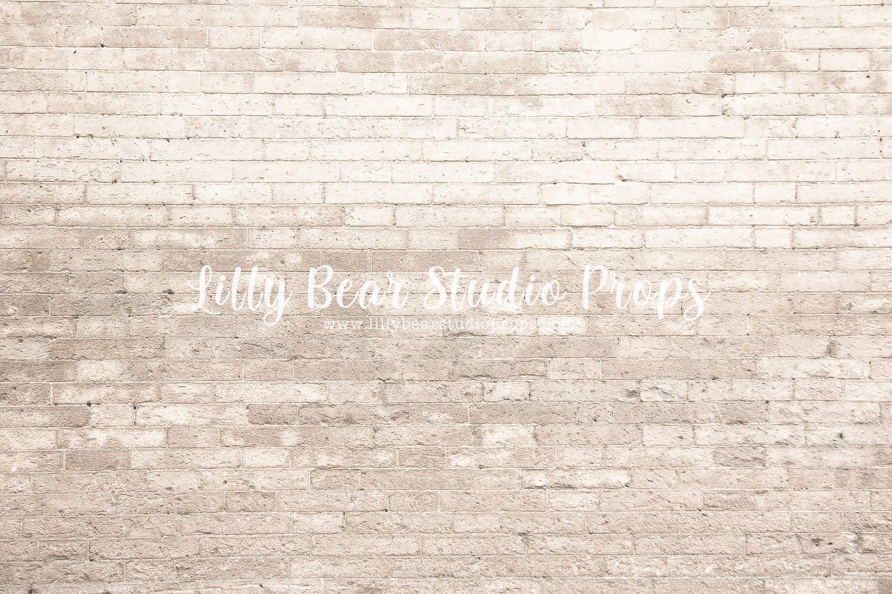 Portland Brick by Lilly Bear Studio Props sold by Lilly Bear Studio Props, backdrop - brick - Brick Wall - cream - crea