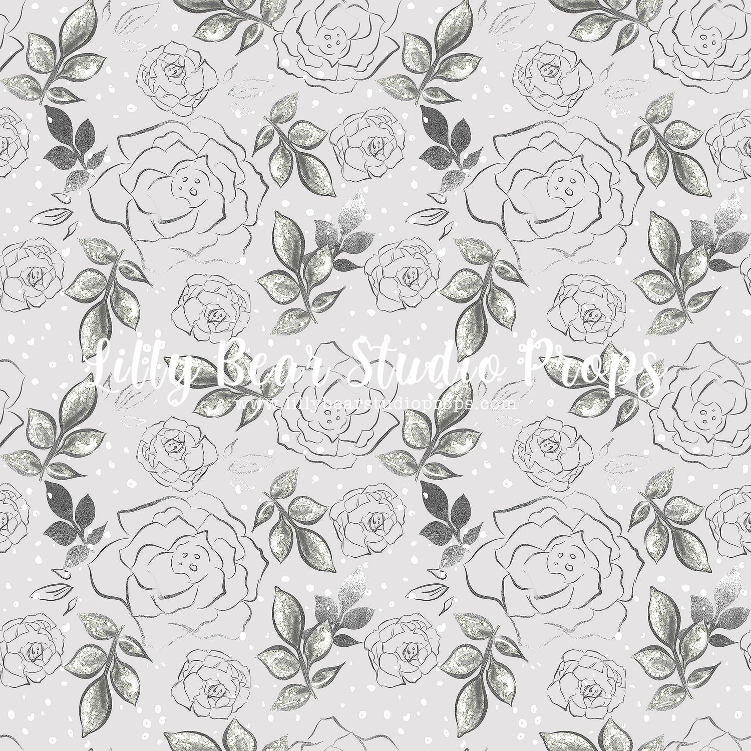 Powder Rose by Lilly Bear Studio Props sold by Lilly Bear Studio Props, floral - girls - glitter flowers - glitter rose