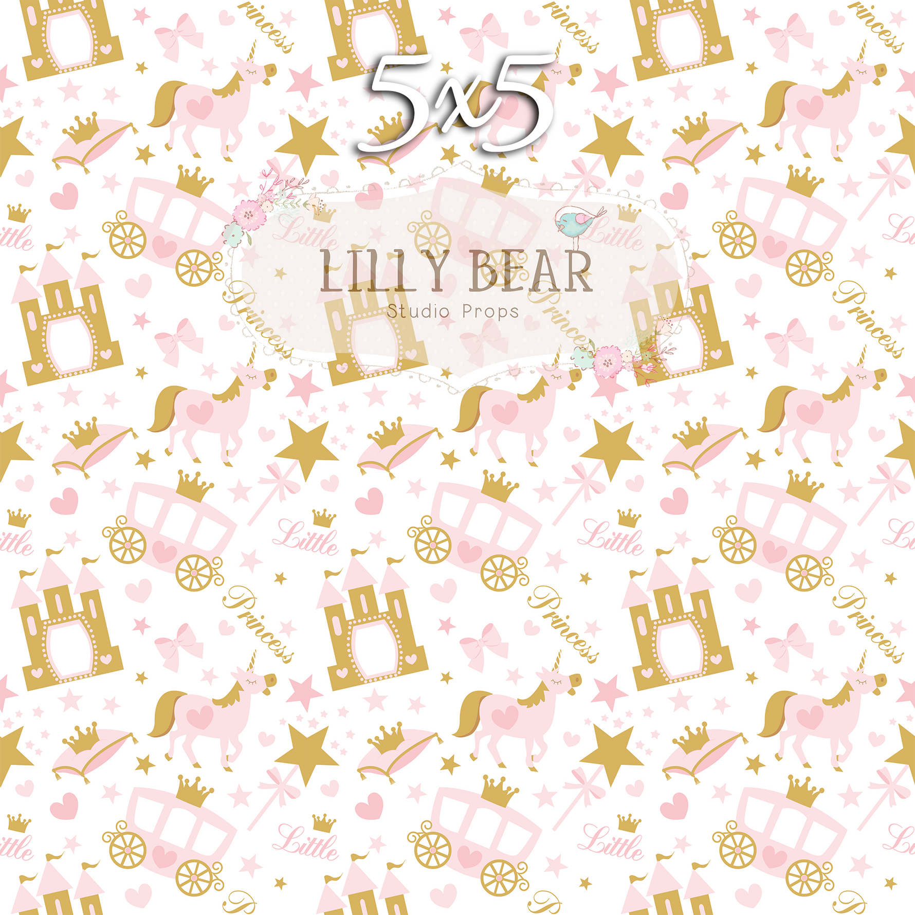 Pretty Little Princess by Lilly Bear Studio Props sold by Lilly Bear Studio Props, carriage - castle - FABRICS - girl