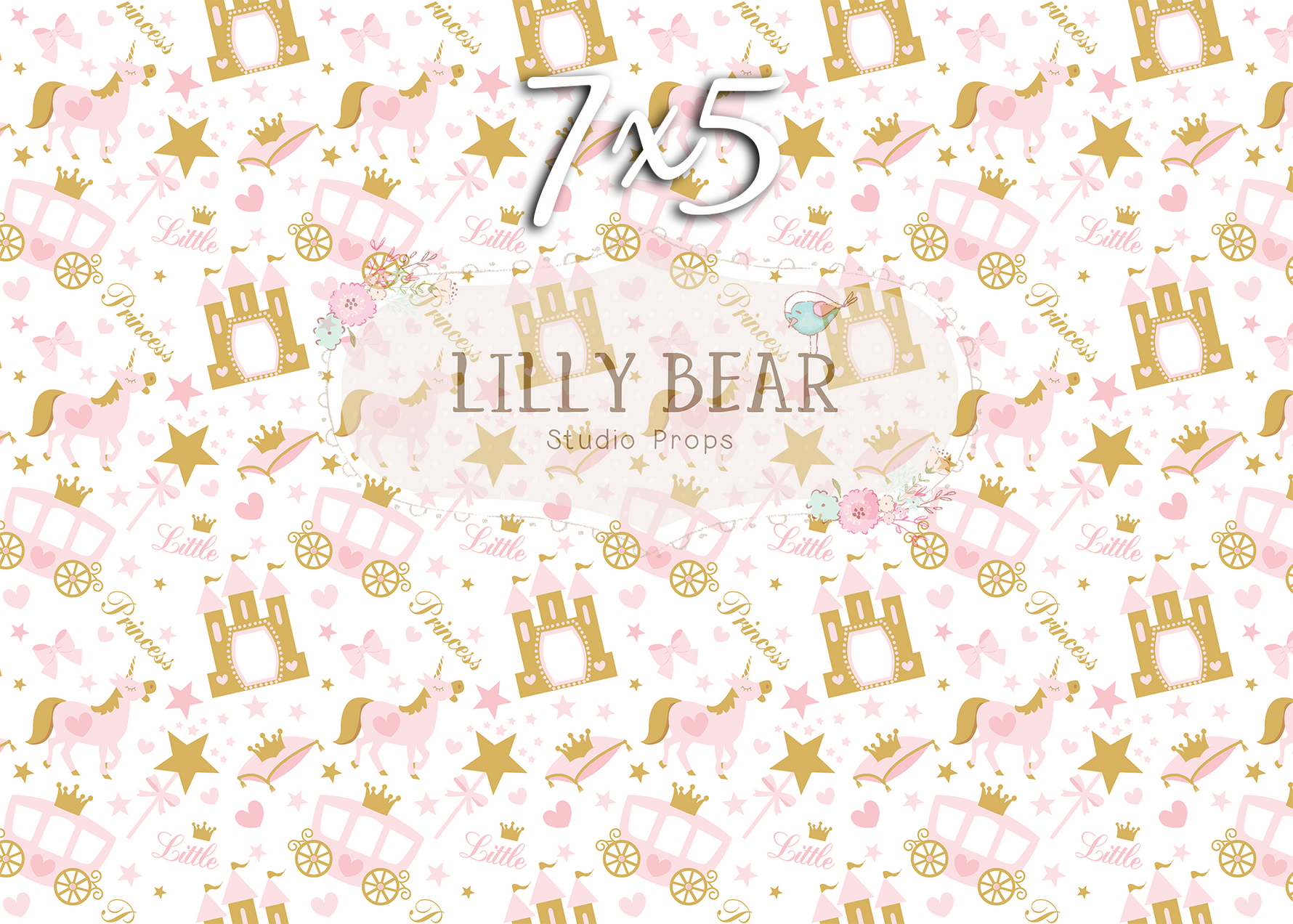 Pretty Little Princess by Lilly Bear Studio Props sold by Lilly Bear Studio Props, carriage - castle - FABRICS - girl