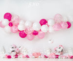 Pretty In Pink by Anything Goes Photography sold by Lilly Bear Studio Props, balloon - balloon garland - cake smash - F
