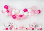Pretty In Pink by Anything Goes Photography sold by Lilly Bear Studio Props, balloon - balloon garland - cake smash - F