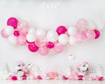 Pretty In Pink by Anything Goes Photography sold by Lilly Bear Studio Props, balloon - balloon garland - cake smash - F