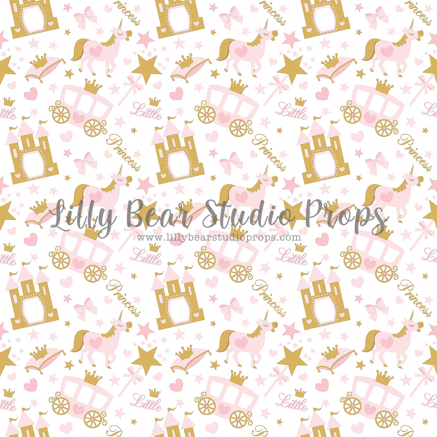 Pretty Little Princess by Lilly Bear Studio Props sold by Lilly Bear Studio Props, carriage - castle - FABRICS - girl