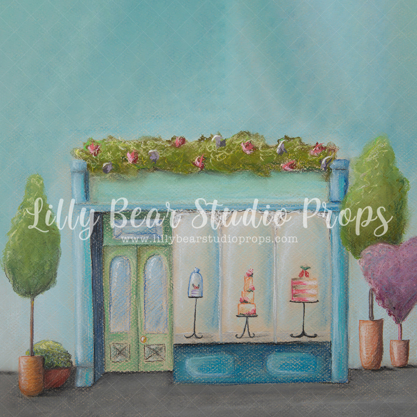Pretty Paris - Lilly Bear Studio Props, cafe, cake, FABRICS, floral shop, little shop, paris, spring