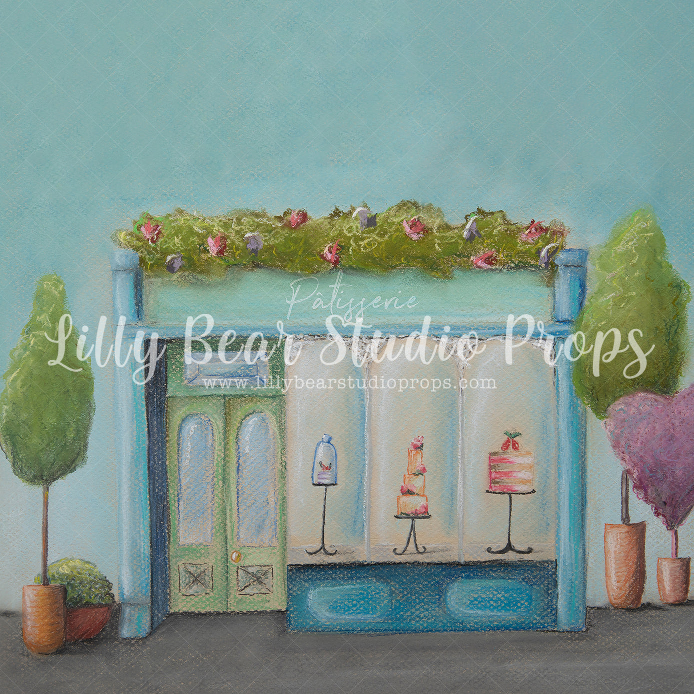 Pretty Paris - Patisserie - Lilly Bear Studio Props, cafe, cake, FABRICS, floral shop, little shop, paris, spring