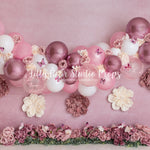 Pretty Pink Butterfly Garden by Daniella Photography sold by Lilly Bear Studio Props, balloon garland - birthday - butt