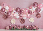 Pretty Pink Butterfly Garden by Daniella Photography sold by Lilly Bear Studio Props, balloon garland - birthday - butt