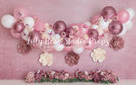 Pretty Pink Butterfly Garden by Daniella Photography sold by Lilly Bear Studio Props, balloon garland - birthday - butt