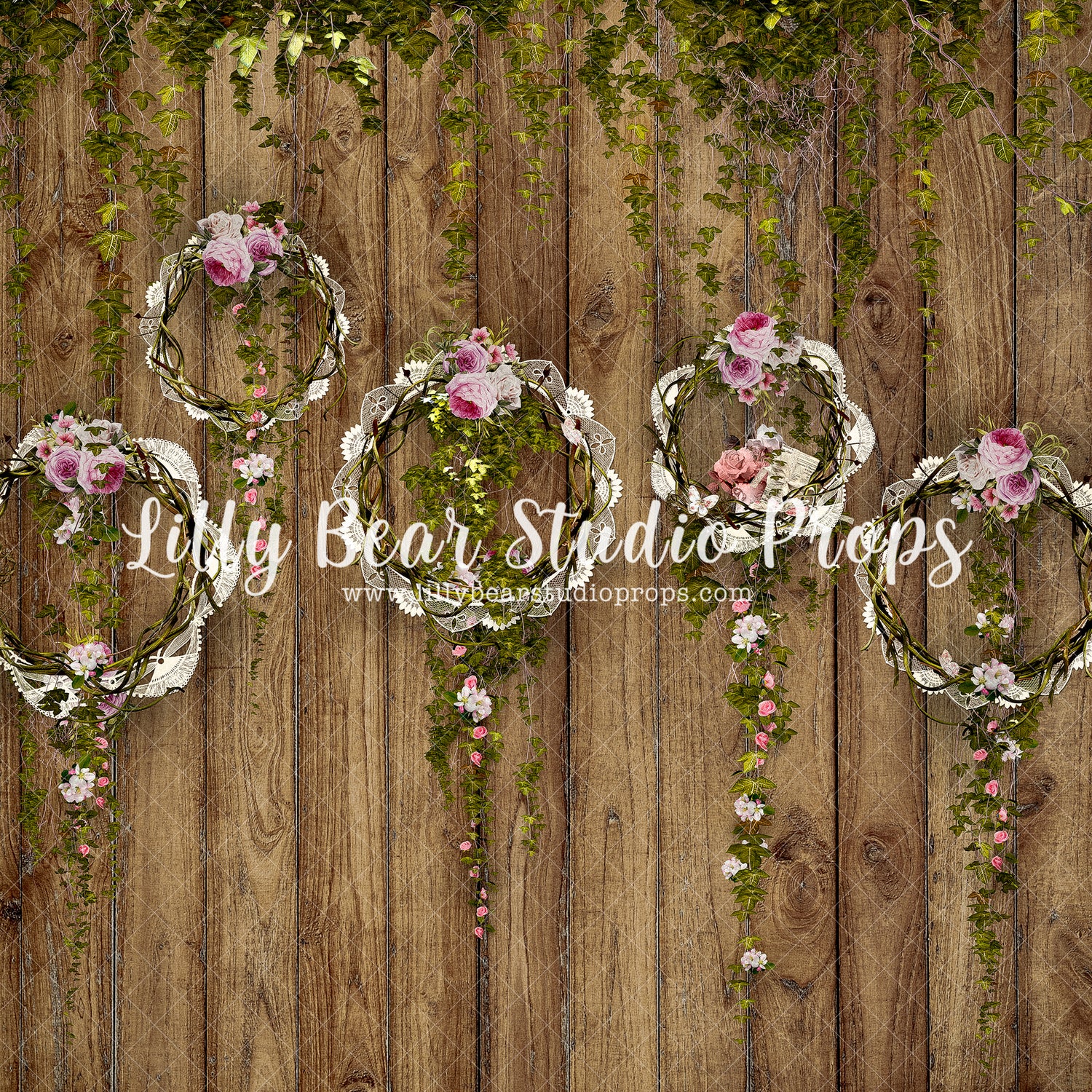 Pretty Pink Floral Hoops - Lilly Bear Studio Props, baking, banner, barn, barndoors, blue floral, blue wood, bunny, bunny one, Bunting Banner, bush, bushes, carrot, carrot banner, carrots, easter, easter backdrop, easter baking, easter basket, easter bunny, easter egg, easter eggs, exposed brick, FABRICS, fence, florals, flower box, happy easter, peter rabbit, petter rabit, pink bunny, rabbit, shed, some bunnies one, some bunny is one, some bunny's one, spring, springtime