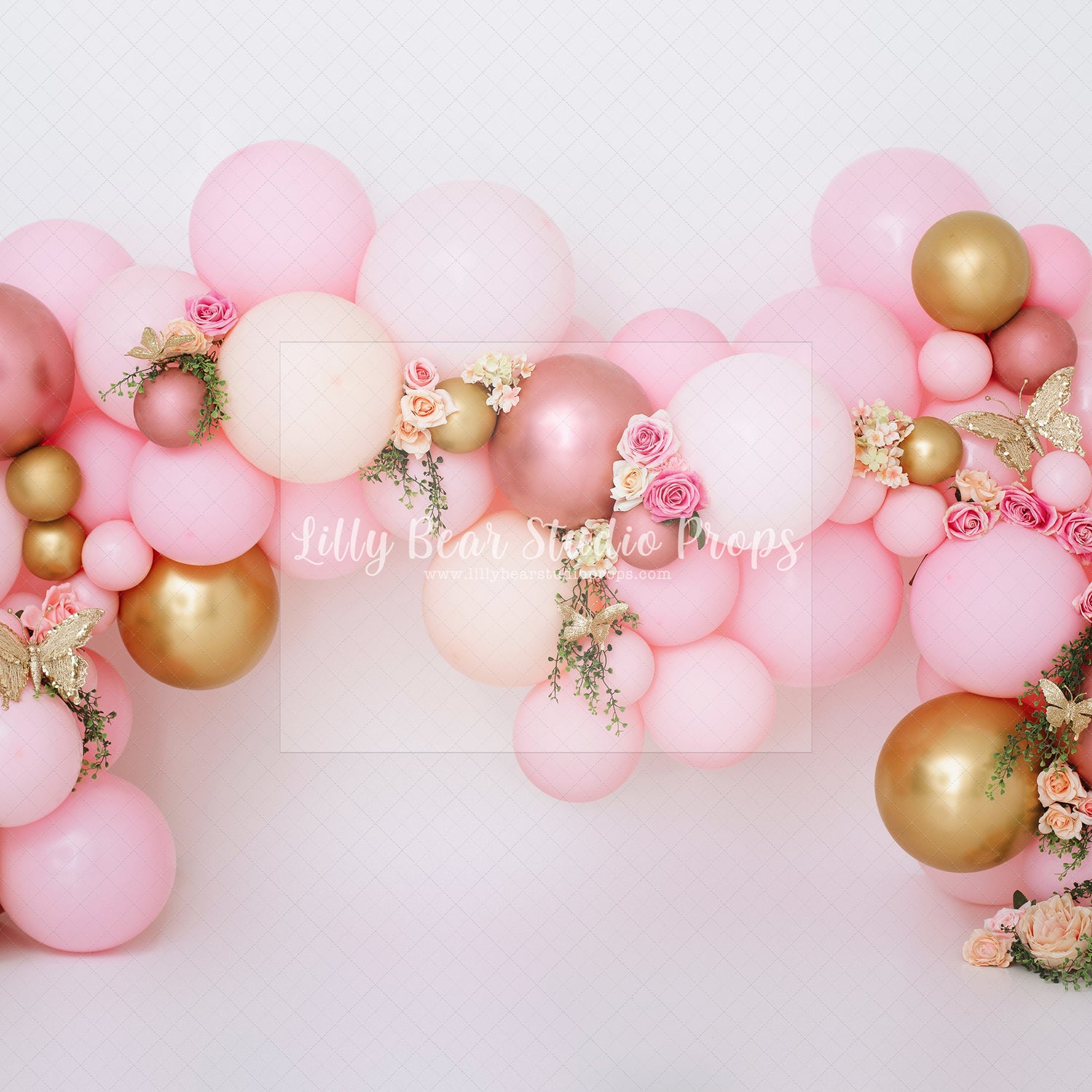 Pretty Pink & Gold Balloon Garland