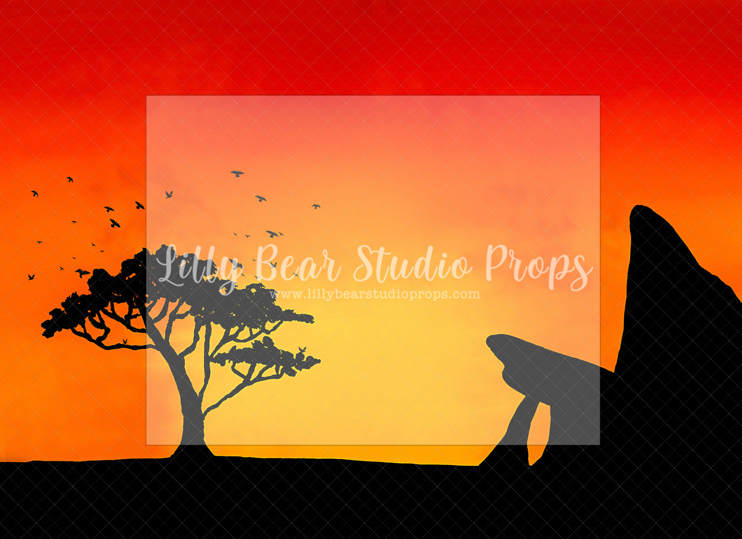 Pride Rock by Santana Nicole Photography - Lilly Bear Studio Props, africa, aftrican lion safari, disney, disney movie, FABRICS, lion, lion king, lions den, Pride Rock, sunset, sunset rock, sunset silohoette, the lion king