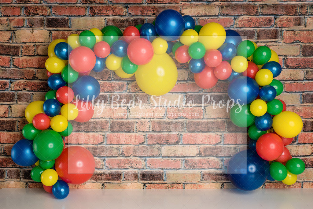 Primary Colour Fun by E Newton - Lilly Bear Studio Props, cookie monster, elmo, friendly street, primary balloon garland, primary colours, seasme street