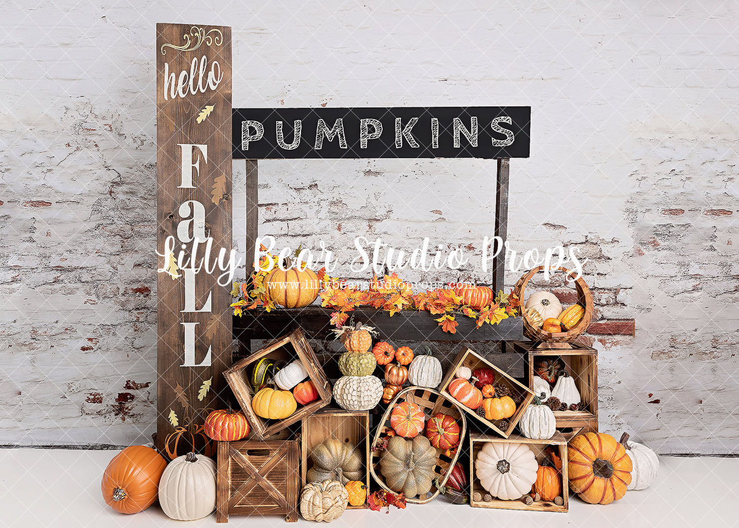 Pumpkin Market by Meagan Paige Photography sold by Lilly Bear Studio Props, autumn - autumn colors - autumn colours - a