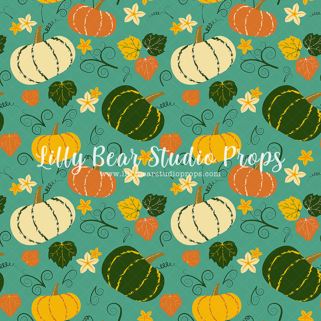 Pumpkins & Gords by Lilly Bear Studio Props sold by Lilly Bear Studio Props, boy pumpkin - carved pumpkin - FABRICS - f