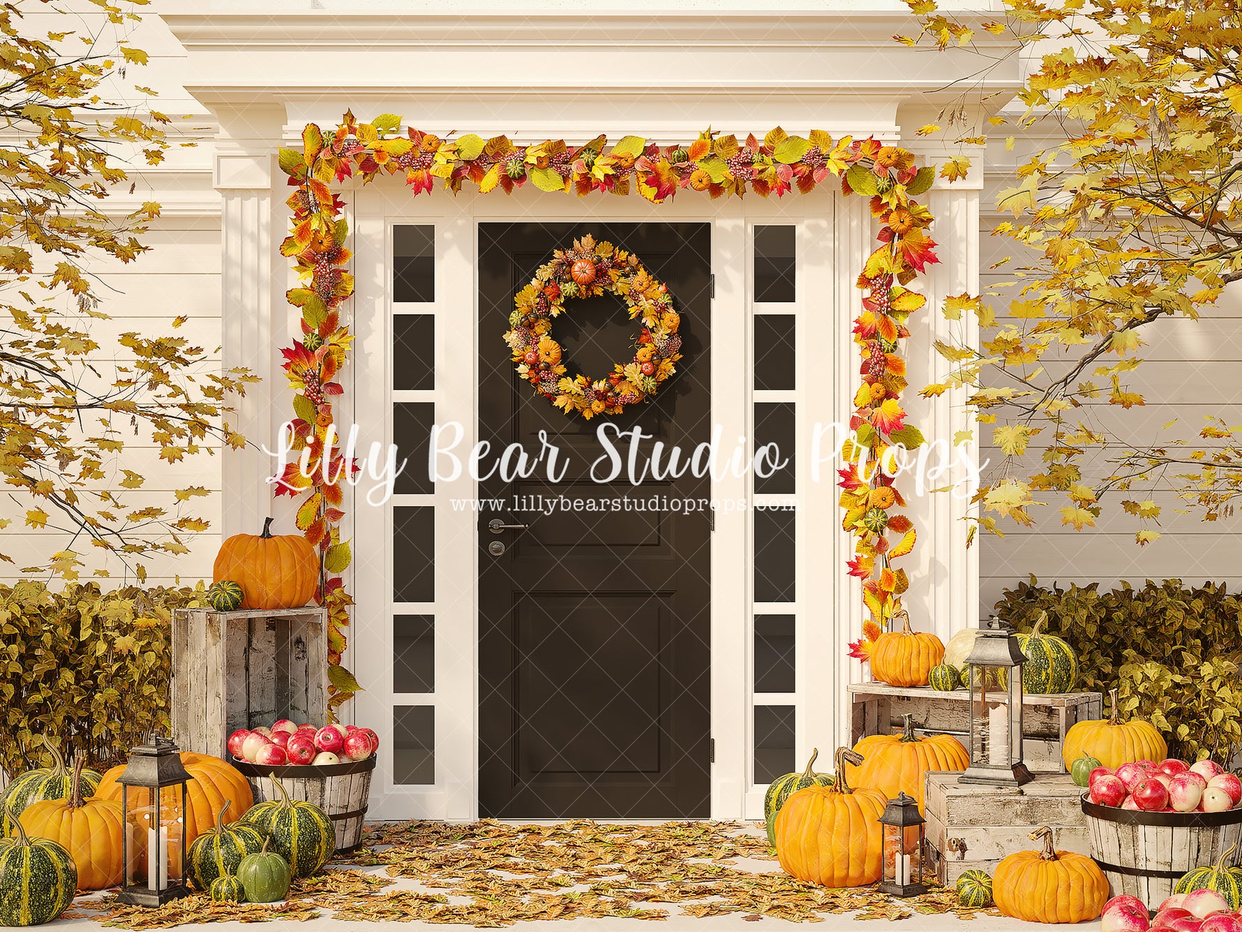 Pumpkin & Spice Entry by Lilly Bear Studio Props sold by Lilly Bear Studio Props, apples - autumn - autumn colors - aut