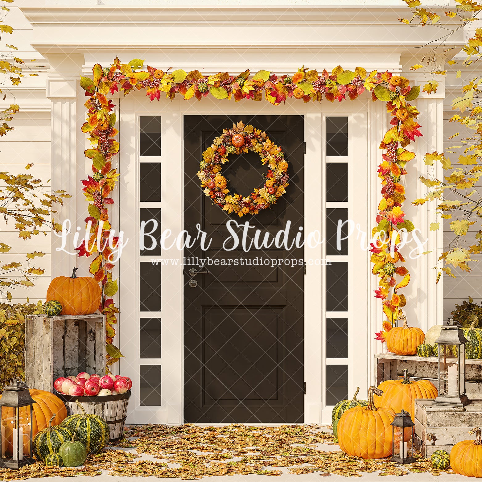 Pumpkin & Spice Entry by Lilly Bear Studio Props sold by Lilly Bear Studio Props, apples - autumn - autumn colors - aut