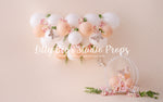 Pure Peach Carriage & Butterflies - Lilly Bear Studio Props, butterflies, butterfly, butterfly arch, butterfly balloons, butterfly colours, butterfly flowers, butterflyland, cake smash, floral pink, flowers, one little peach, one sweet peach, pastel, pastel balloon garland, pastel pink, peach, peach balloons, peach flower, peaches, pink and white balloons, pink floral, princess carriage, spring flowers, Sweet as a peach, white balloons