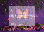 Purple Butterfly Conservatory - Lilly Bear Studio Props, bloom, blue butterflies, butterflies, butterfly, butterfly colours, butterfly flowers, butterfly garden, butterfly pink, butterflyland, floral, flower, flowers, flowers vines, green, large flowers, pink butterfly, spring, spring floral, spring flowers, springtime
