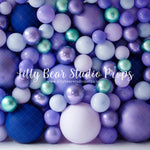 Purple Green Balloon Wall - Lilly Bear Studio Props, balloon, balloon arch, balloon garland, balloon wall, balloons, metallic, metallic balloon wall, metallic purple, pastel balloon wall, pastel purple, pastel wall, purple and green, purple balloon wall, purple balloons