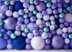 Purple Green Balloon Wall - Lilly Bear Studio Props, balloon, balloon arch, balloon garland, balloon wall, balloons, metallic, metallic balloon wall, metallic purple, pastel balloon wall, pastel purple, pastel wall, purple and green, purple balloon wall, purple balloons