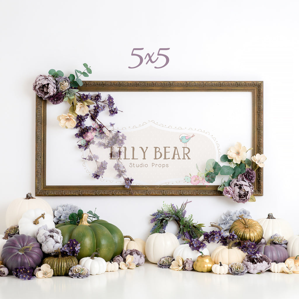 Purple Pumpkin Patch by Lilly Bear Studio Props sold by Lilly Bear Studio Props, FABRICS - fall - frames - green pumpki