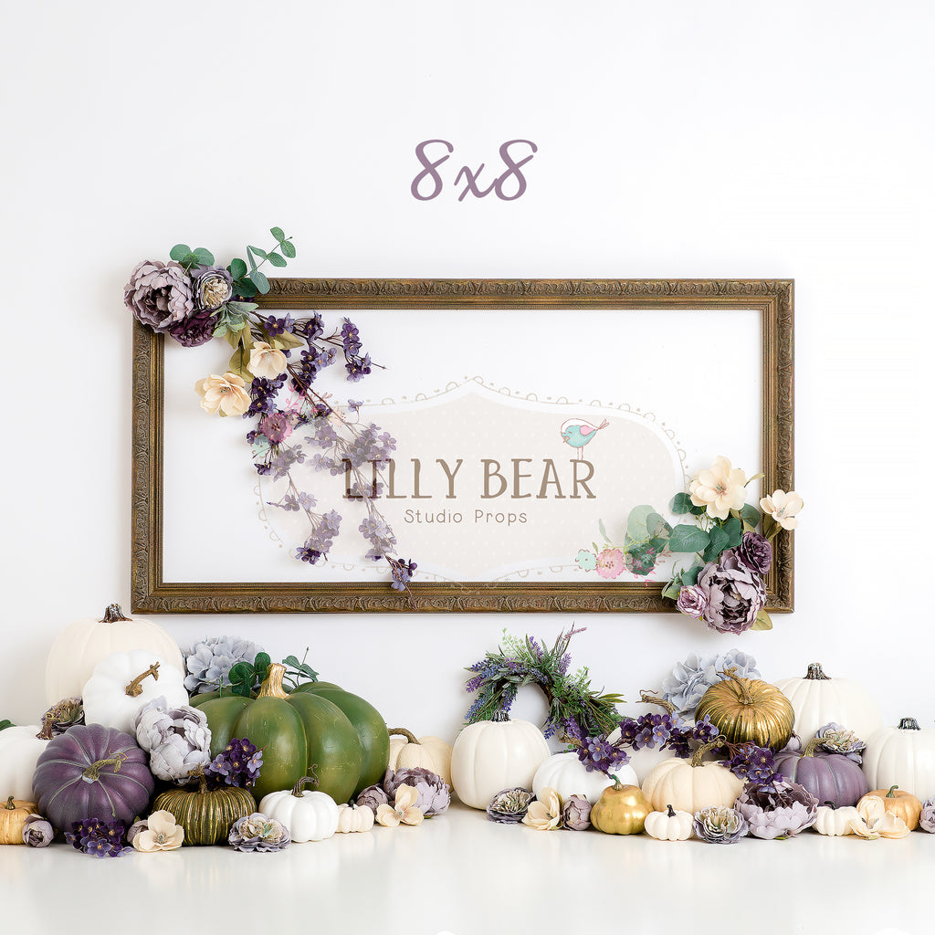 Purple Pumpkin Patch by Lilly Bear Studio Props sold by Lilly Bear Studio Props, FABRICS - fall - frames - green pumpki