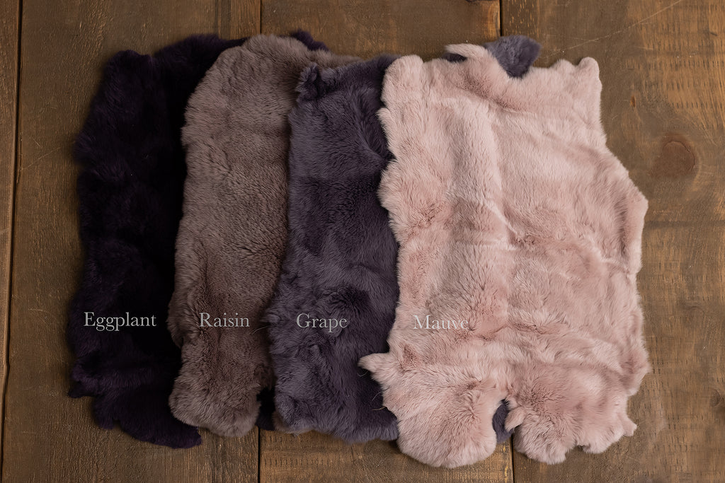 Dusty Mauve Rabbit Fur - Lilly Bear Studio Props, fur, layers, props, Rabbit Fur, sheepskin, stuffer