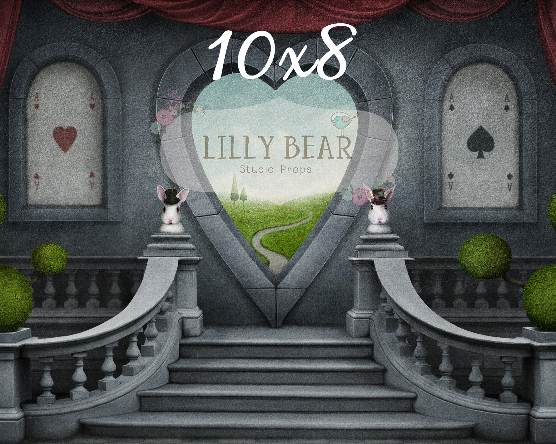 Queen of Hearts by Lilly Bear Studio Props sold by Lilly Bear Studio Props, alice - alice in wonderland - FABRICS - hea