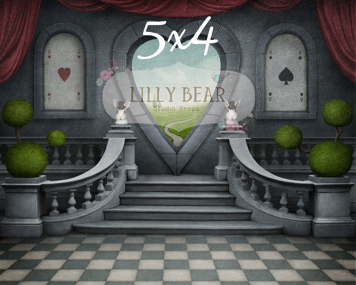 Queen of Hearts by Lilly Bear Studio Props sold by Lilly Bear Studio Props, alice - alice in wonderland - FABRICS - hea
