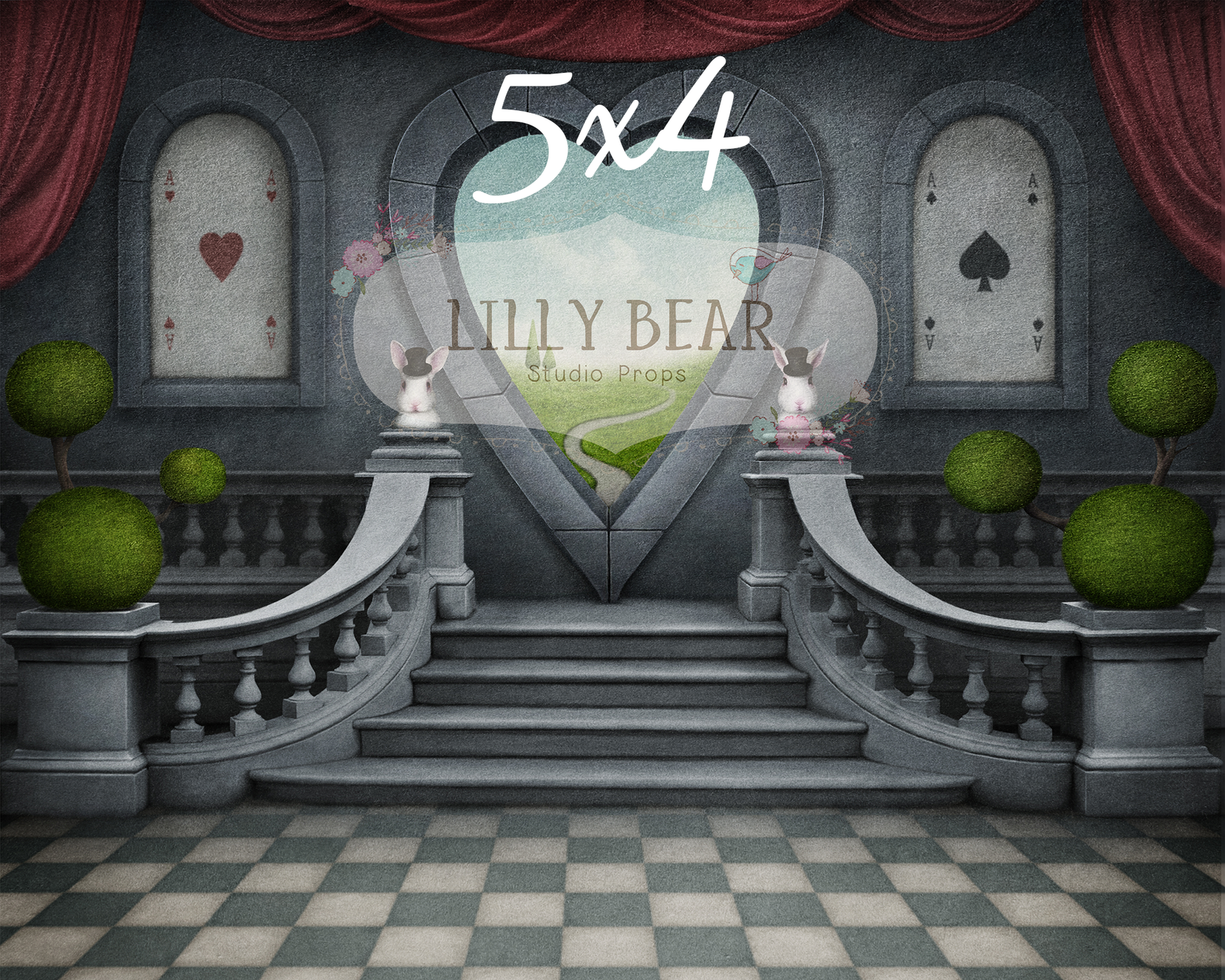 Queen of Hearts by Lilly Bear Studio Props sold by Lilly Bear Studio Props, alice - alice in wonderland - FABRICS - hea