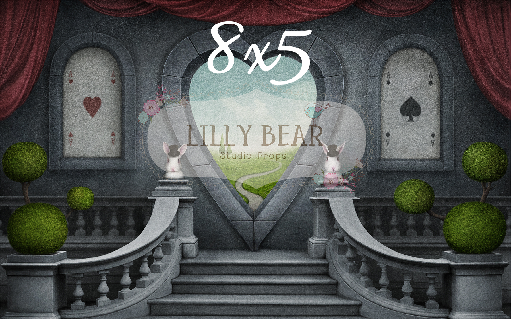 Queen of Hearts by Lilly Bear Studio Props sold by Lilly Bear Studio Props, alice - alice in wonderland - FABRICS - hea