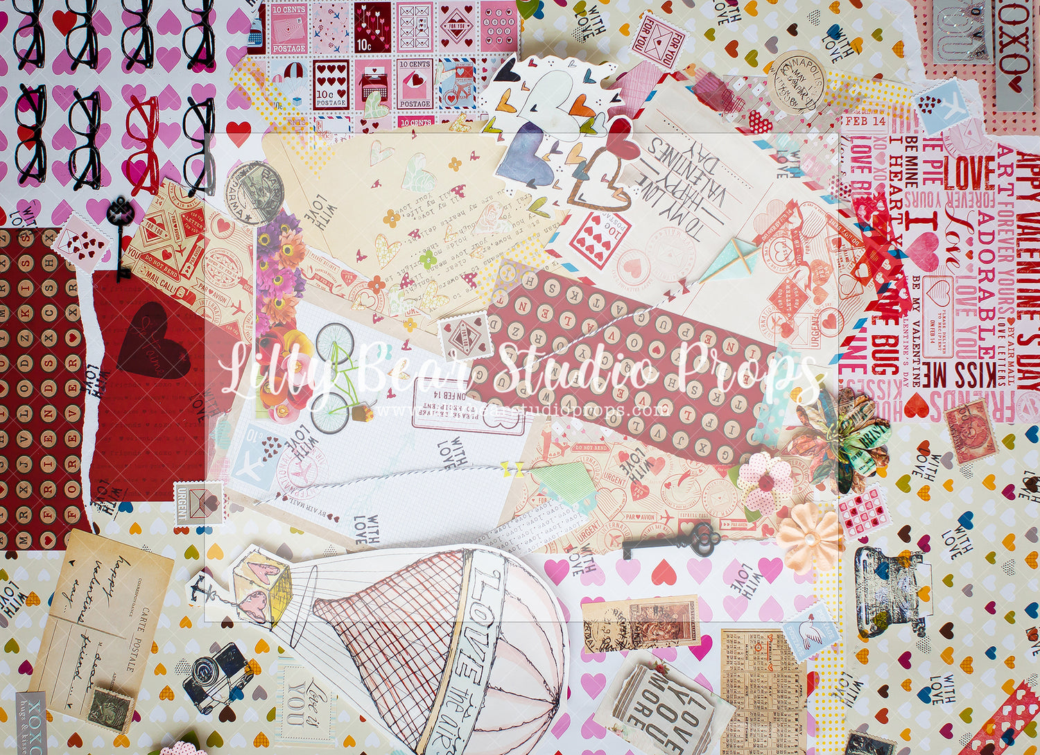 SCRAPBOOKING - Lilly Bear Studio Props, balloon wall, black and red, black and red balloons, blush roses, blushing, candles, FABRICS, flower garden, girl, hanging flowers, headboard, love is sweet, mustache, paper flower wall, paper flowers, pink rose, pink roses, valentine, valentine backdrop, valentine cards, valentine wall, valentines, valentines day