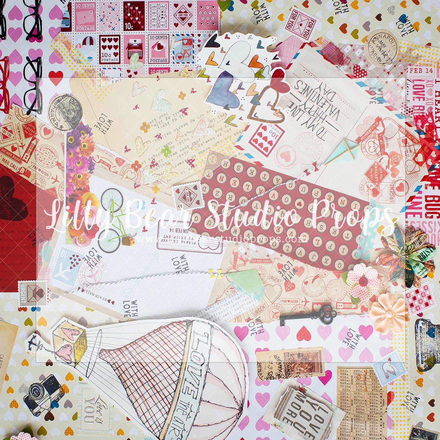 SCRAPBOOKING - Lilly Bear Studio Props, balloon wall, black and red, black and red balloons, blush roses, blushing, candles, FABRICS, flower garden, girl, hanging flowers, headboard, love is sweet, mustache, paper flower wall, paper flowers, pink rose, pink roses, valentine, valentine backdrop, valentine cards, valentine wall, valentines, valentines day