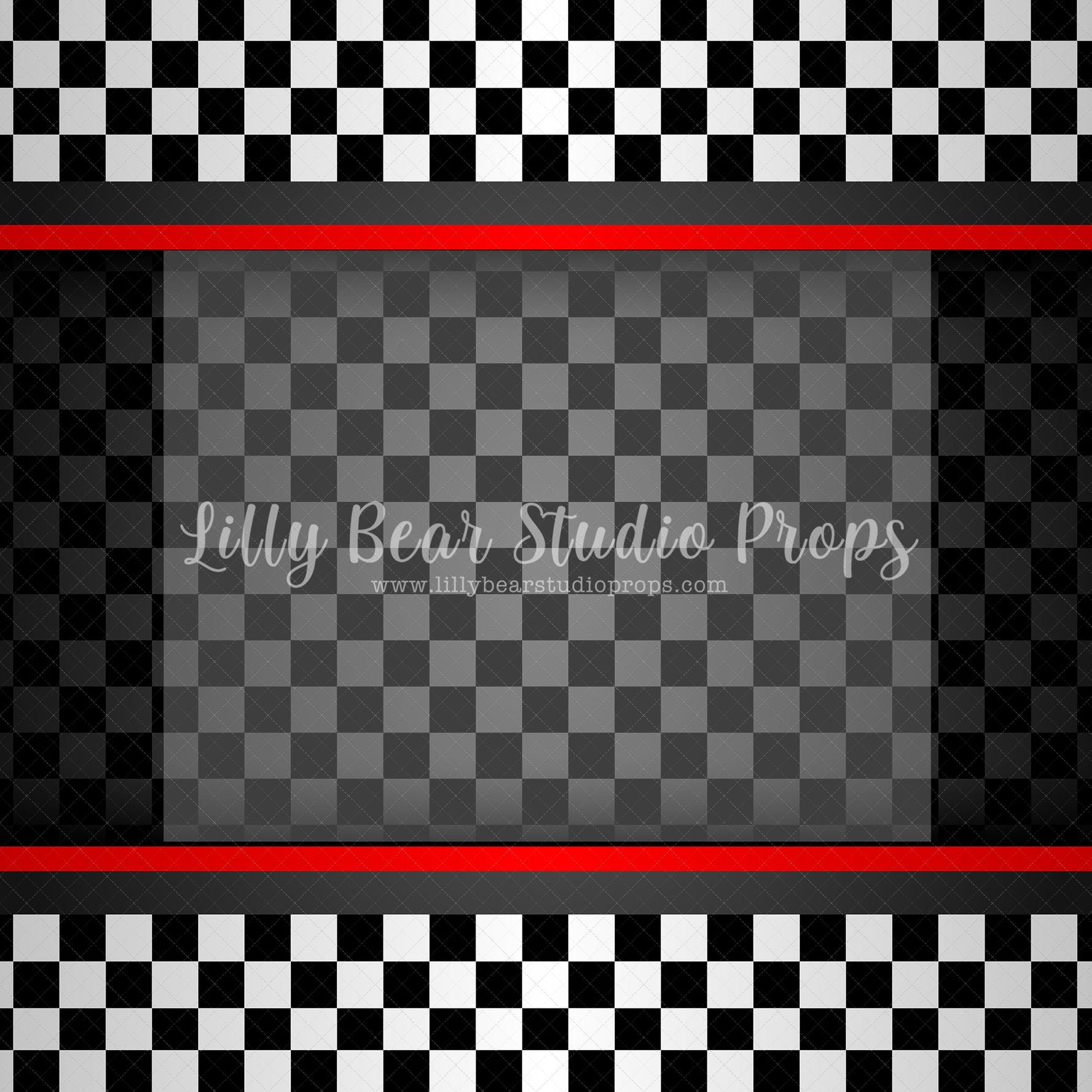Racing - 84x60" Wrinkle Free Fabric RTS - Lilly Bear Studio Props, car, cars, finish line, race, race car, race track, racer, racing track, stadium, stadium lights