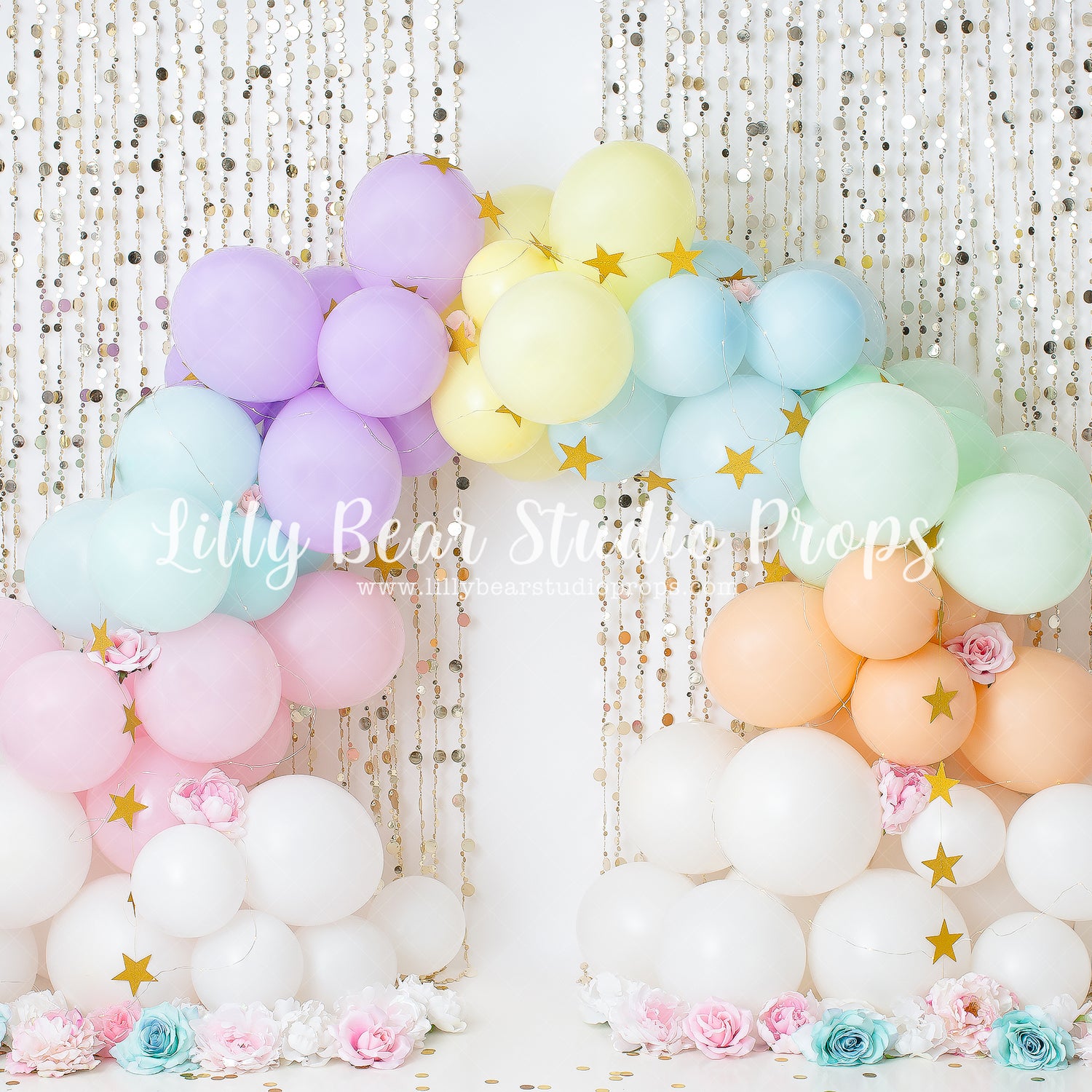 Over The Rainbow by Anything Goes Photography sold by Lilly Bear Studio Props, FABRICS - pastel - rainbow - rainbow gar